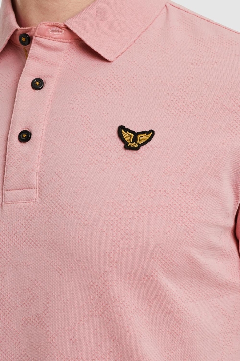 PME legend short sleeve polo fine pique aop